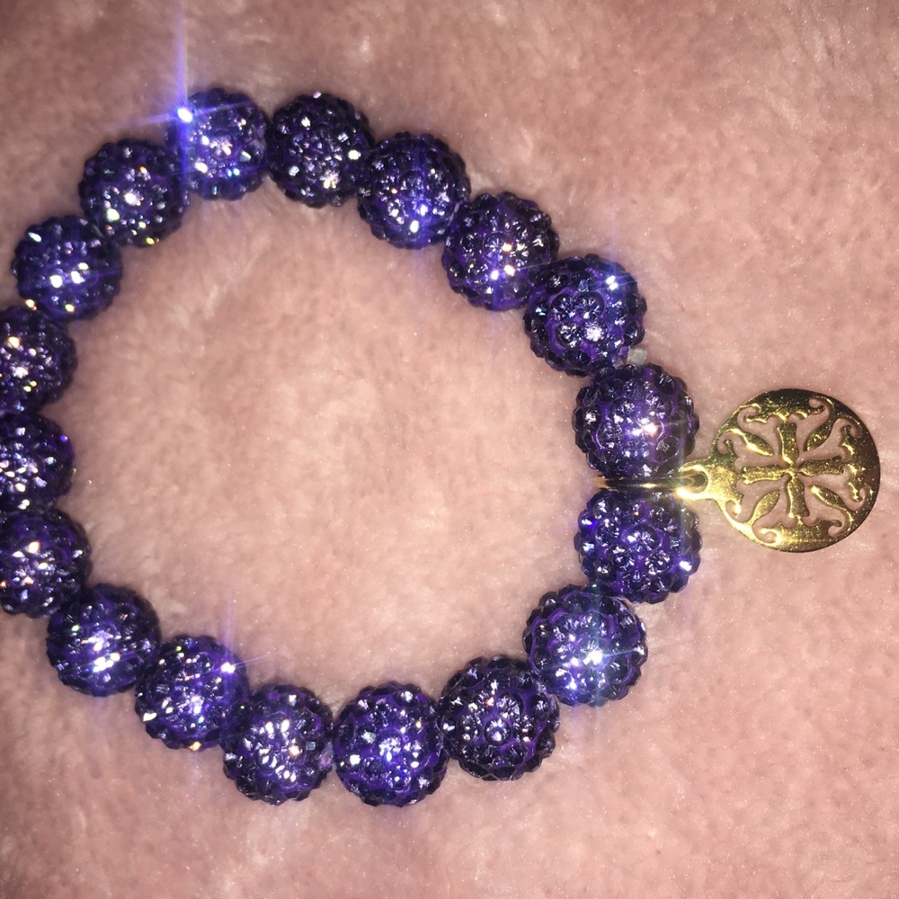Purple Rustic Cuff Bracelet